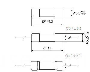 Ceramic Tube Fuse Time-Lag 5 X 20 mm